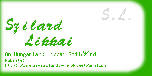 szilard lippai business card